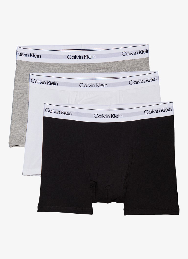 Calvin Klein Heren Boxershorts met logoband in 3-pack in de kleur Multicolor, maat: M