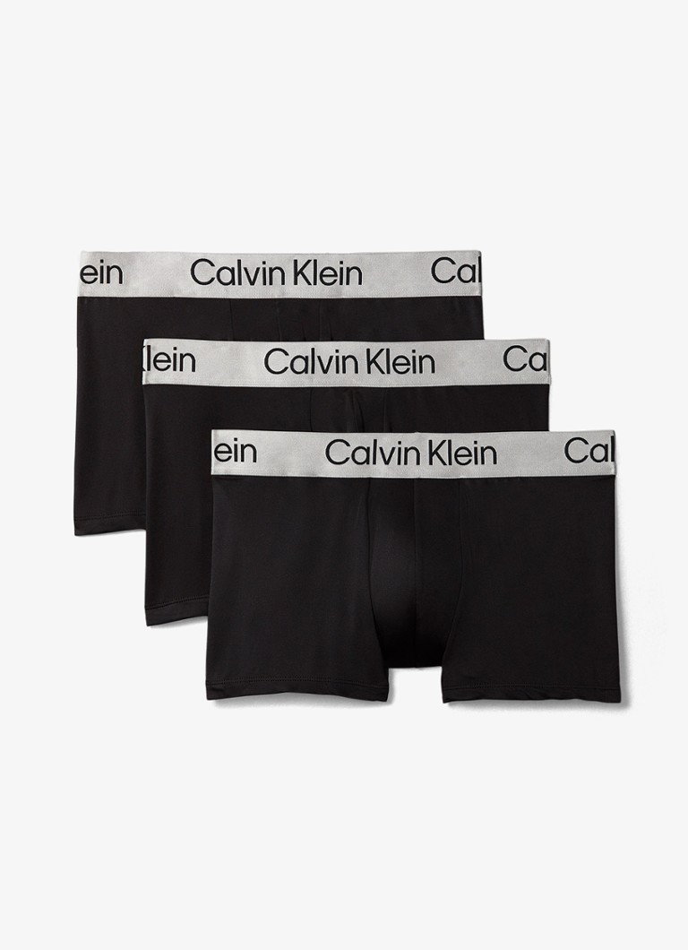 Calvin Klein Heren Boxershorts met logoband in 3-pack in de kleur Zwart, maat: M