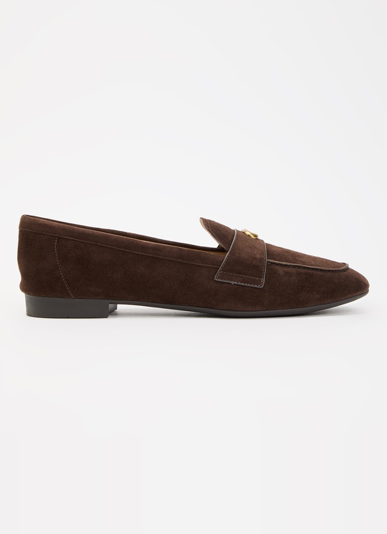 Coach Dames Loafer van suède in de kleur Chocoladebruin, maat: 36