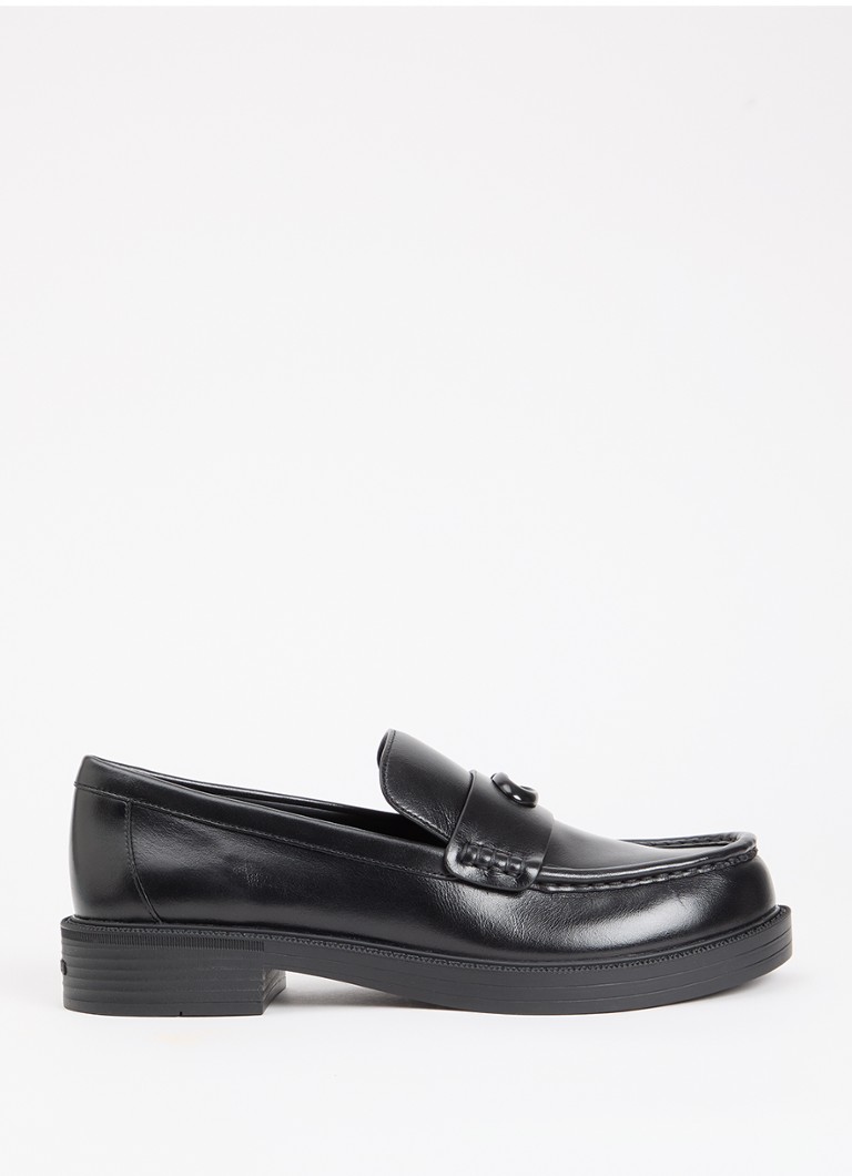 Coach Dames Astor loafer van leer in de kleur Zwart, maat: 39