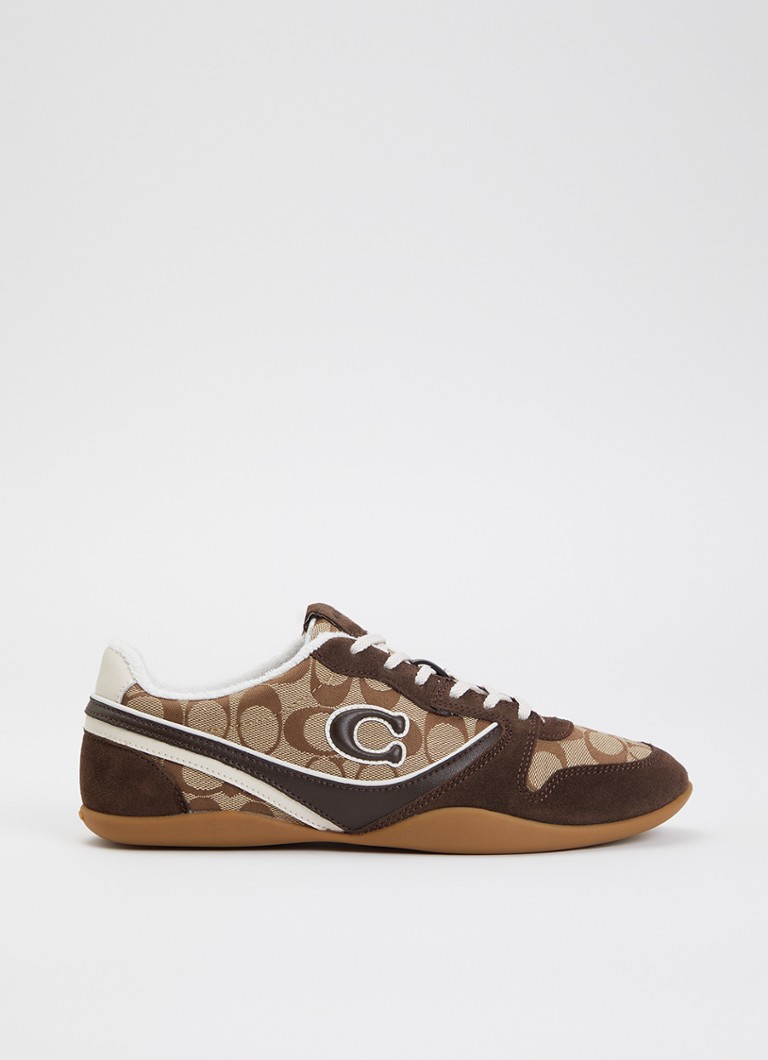 Coach Dames Track sneaker met details van suède in de kleur Bruin, maat: 41