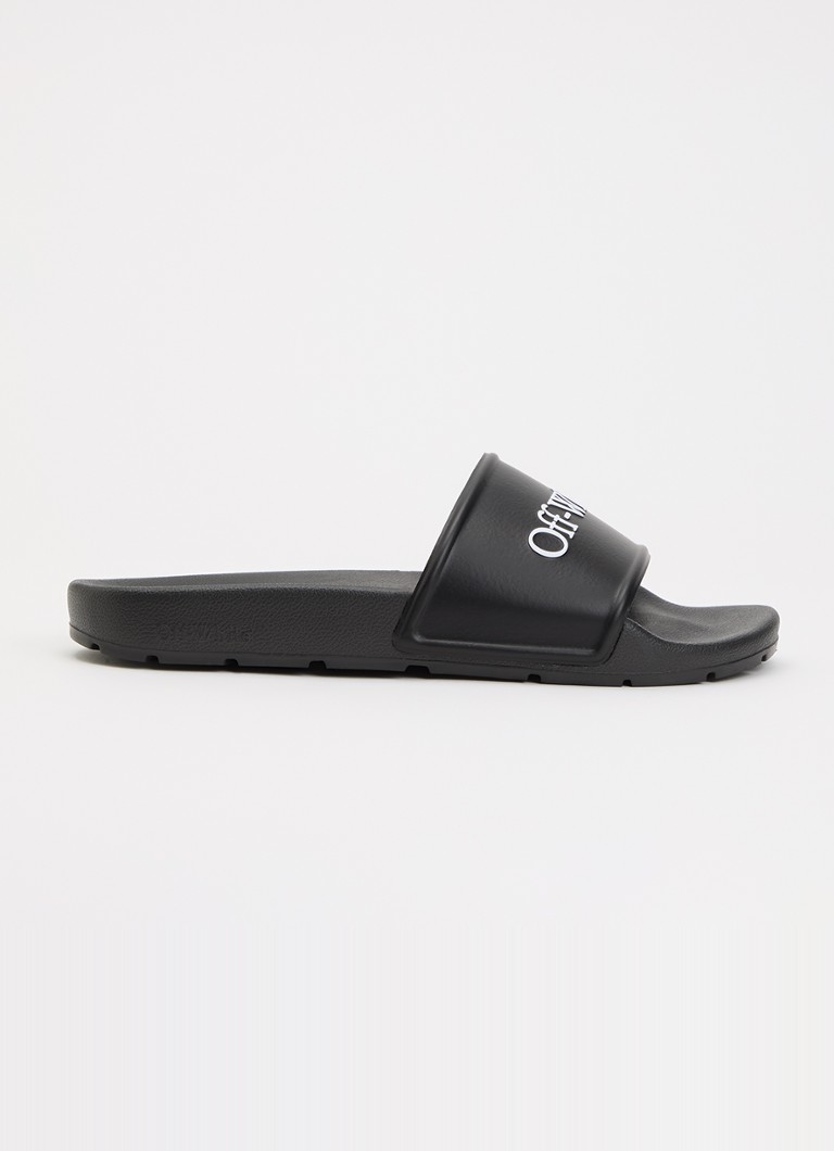 Off-White Dames Bookish slipper met logo in de kleur Zwart, maat: 36
