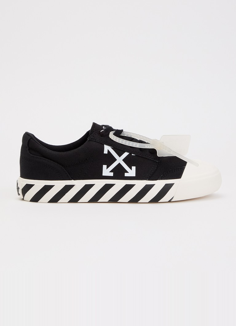 Off-White Dames Vulcanized Undercut sneaker met logo in de kleur Zwart, maat: 40