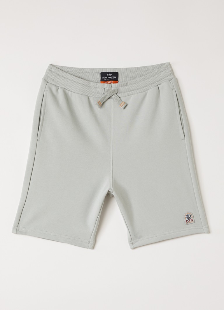 Parajumpers Jongens Cairo straight fit korte joggingbroek met logo in de kleur Grijs, maat: S=152