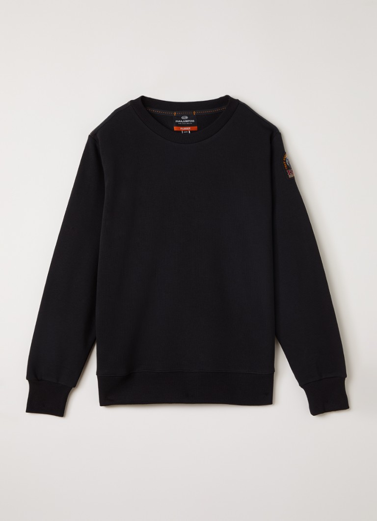 Parajumpers Jongens K2 sweater met logo in de kleur Zwart, maat: L=176