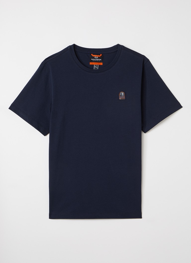 Parajumpers Jongens T-shirt met logo in de kleur Donkerblauw, maat: L=176