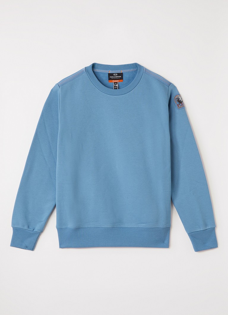Parajumpers Jongens K2 sweater met ronde hals in de kleur Staalblauw, maat: L=176