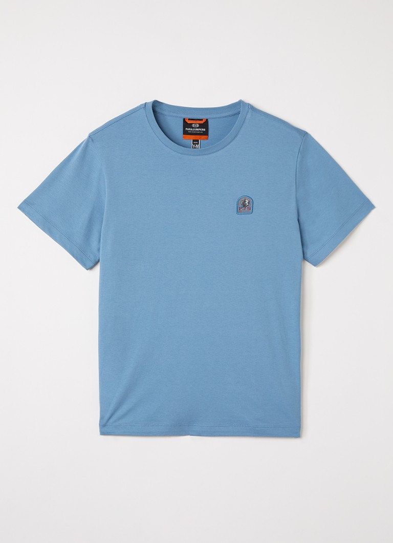 Parajumpers Jongens T-shirt met logo in de kleur Blauwgrijs, maat: M=164