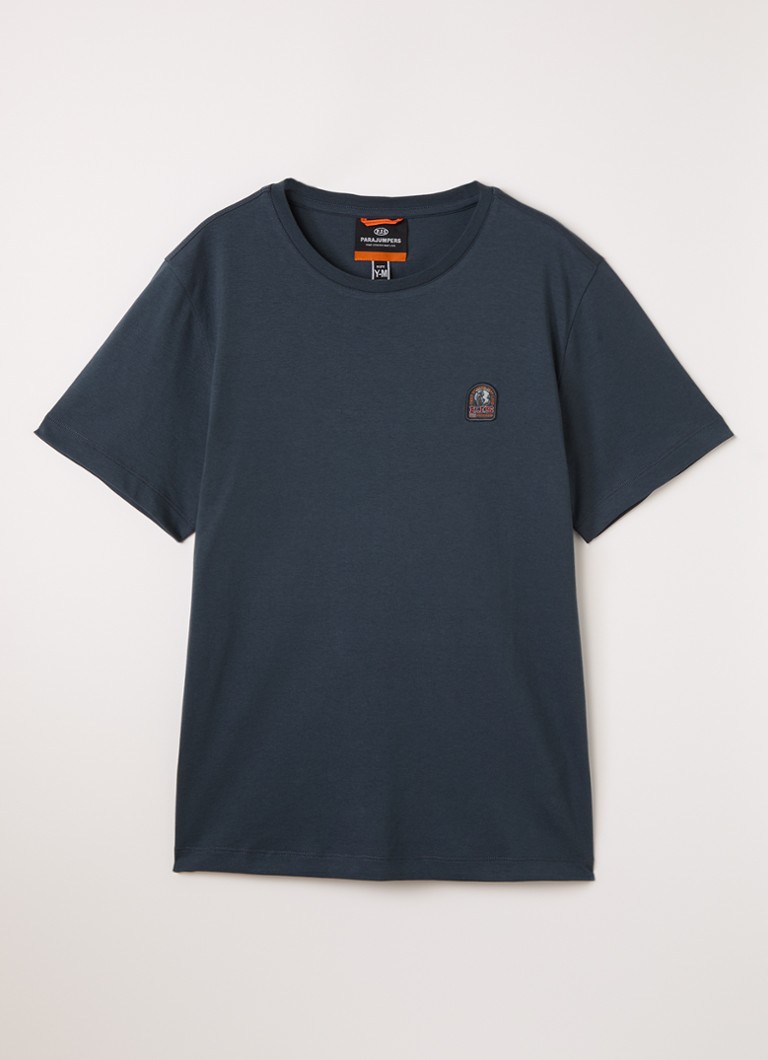 Parajumpers Jongens T-shirt met logo in de kleur Donkerblauw, maat: L=176