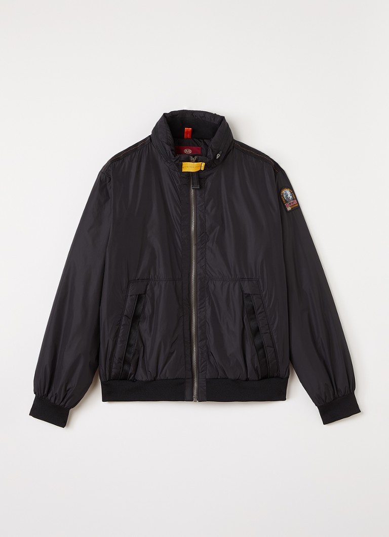 Parajumpers Jongens Tuam gewatteerd bomberjack met ritszakken in de kleur Zwart, maat: S=152
