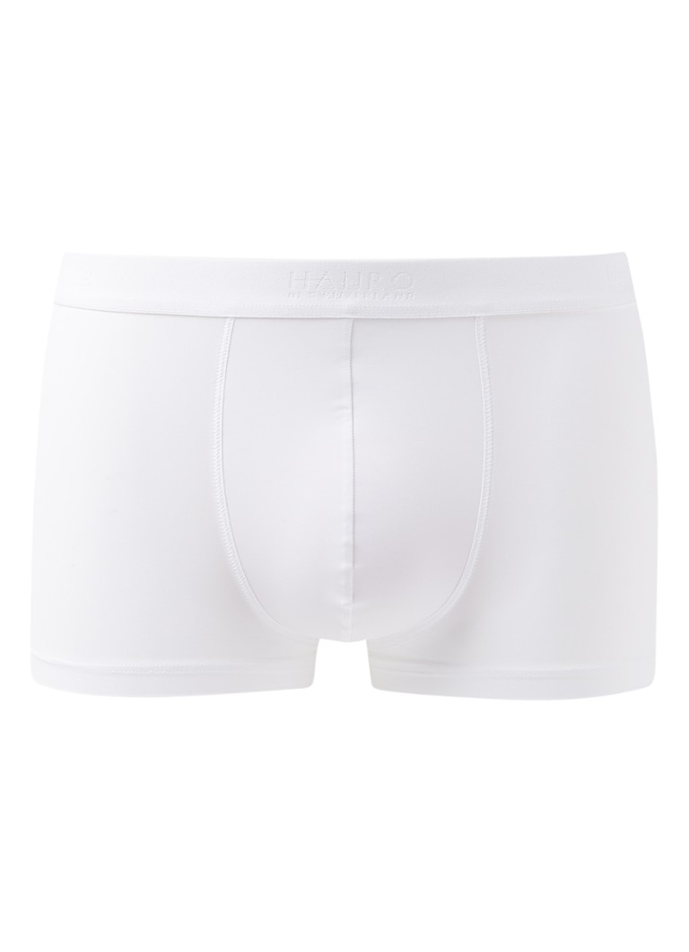 Hanro Heren Trunk Micro Touch boxershort in uni in de kleur Wit, maat: XXL