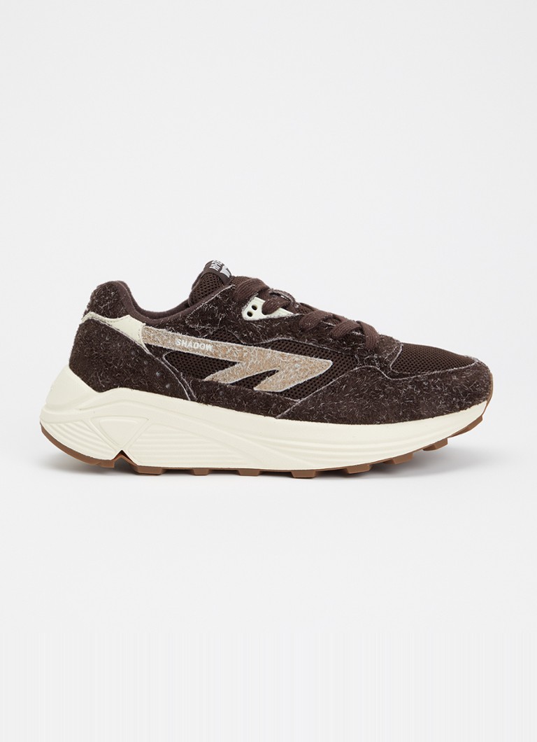 Hi-Tec Dames HTS Shadow RGS sneaker met suède details in de kleur Chocoladebruin, maat: 41