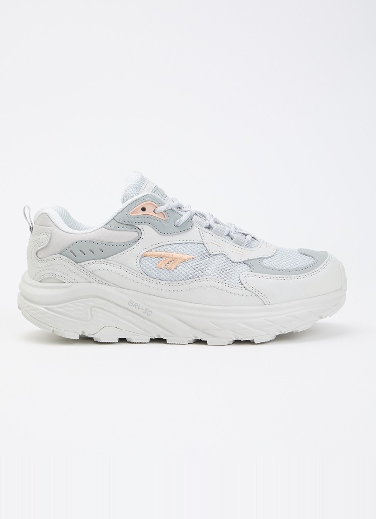 Hi-Tec Dames Eastend WP GRV-30 sneaker met suède details in de kleur Lichtgrijs, maat: 36