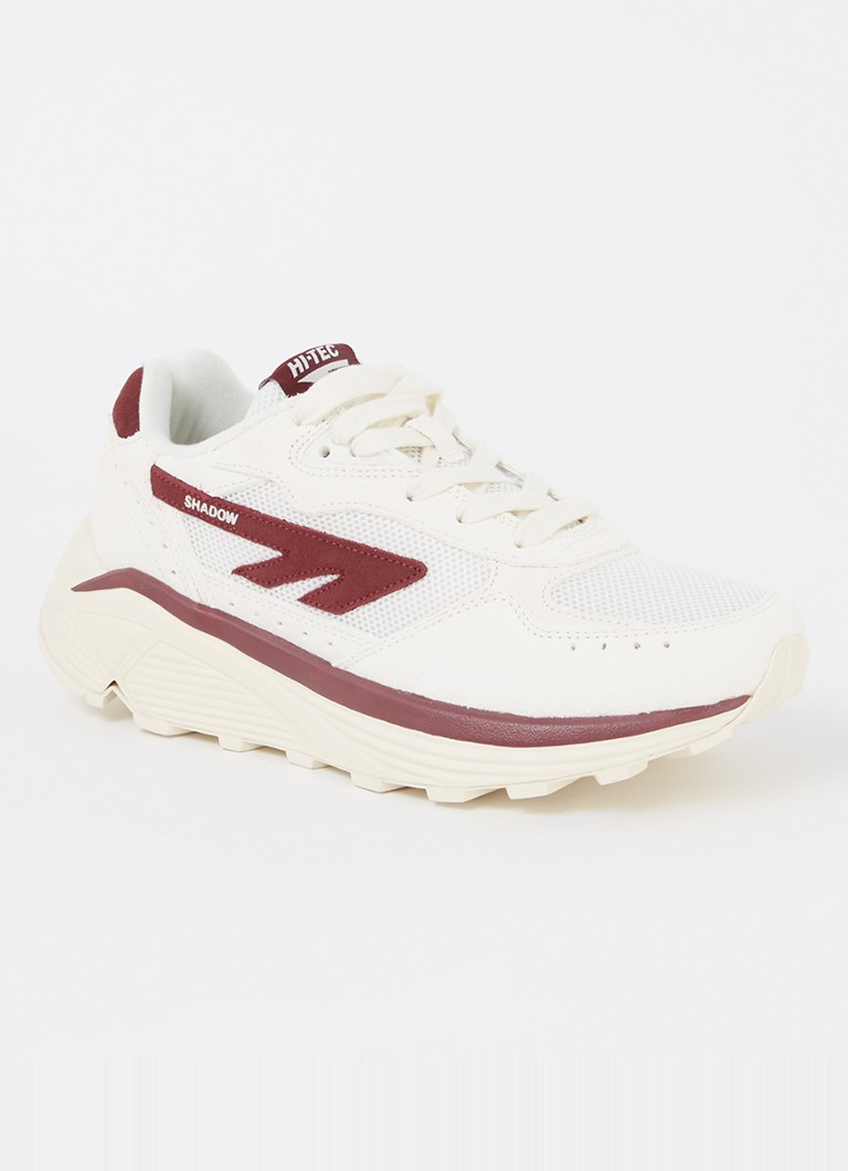 Hi-Tec Dames HTS Shadow RGS sneaker met suède details in de kleur Donkerrood, maat: 36