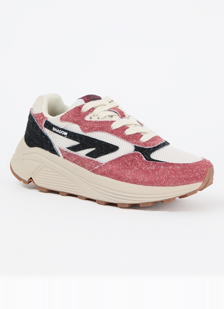 Hi-Tec Dames HTS Shadow RGS sneaker met suède details in de kleur Rood, maat: 36