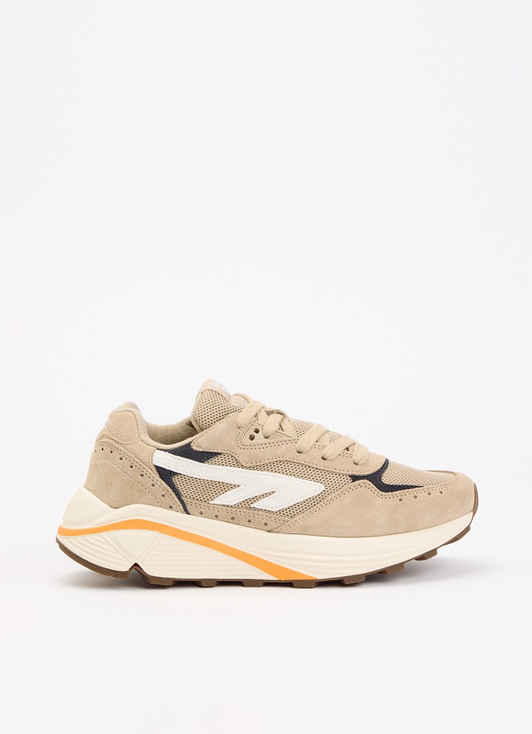 Hi-Tec Dames HTS Shadow RGS sneaker van suède met details van mesh in de kleur Donkerbeige, maat: 38