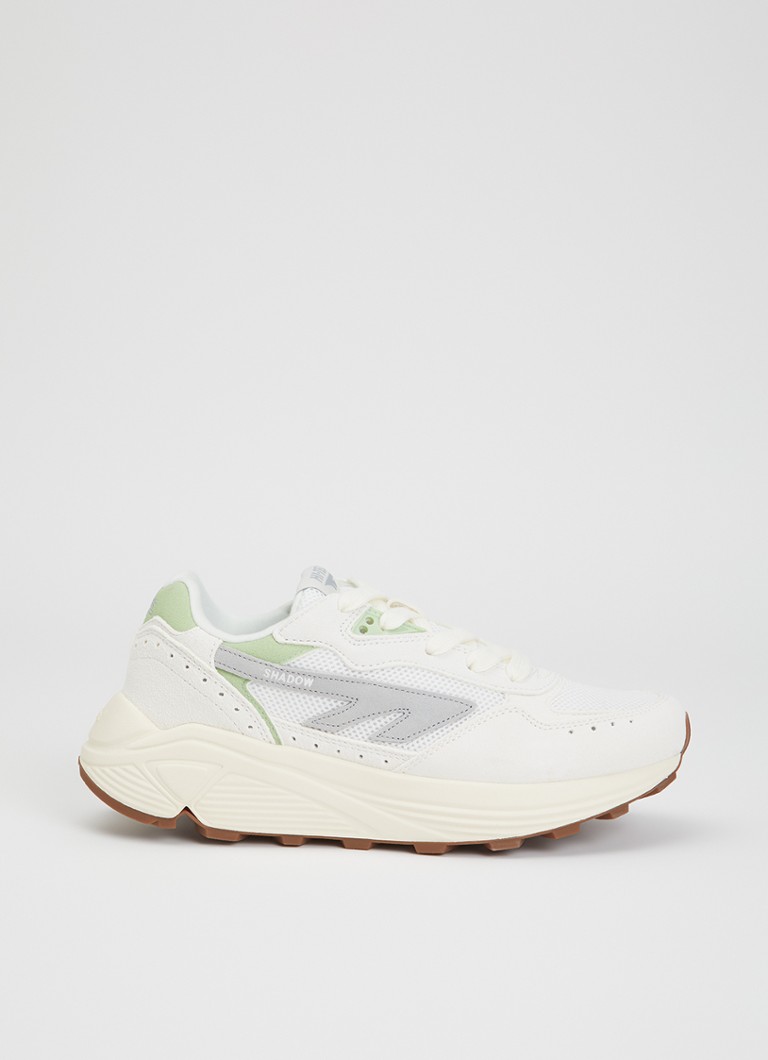 Hi-Tec Dames HTS Shadow RGS sneaker van suède met details van mesh in de kleur Lichtgroen, maat: 41