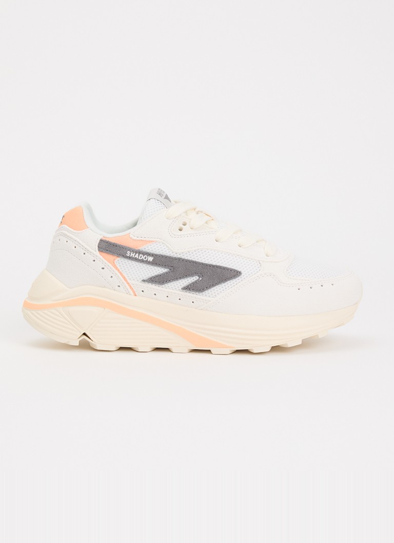 Hi-Tec Dames HTS Shadow RGS sneaker van suède met details van mesh in de kleur Abrikoos, maat: 38