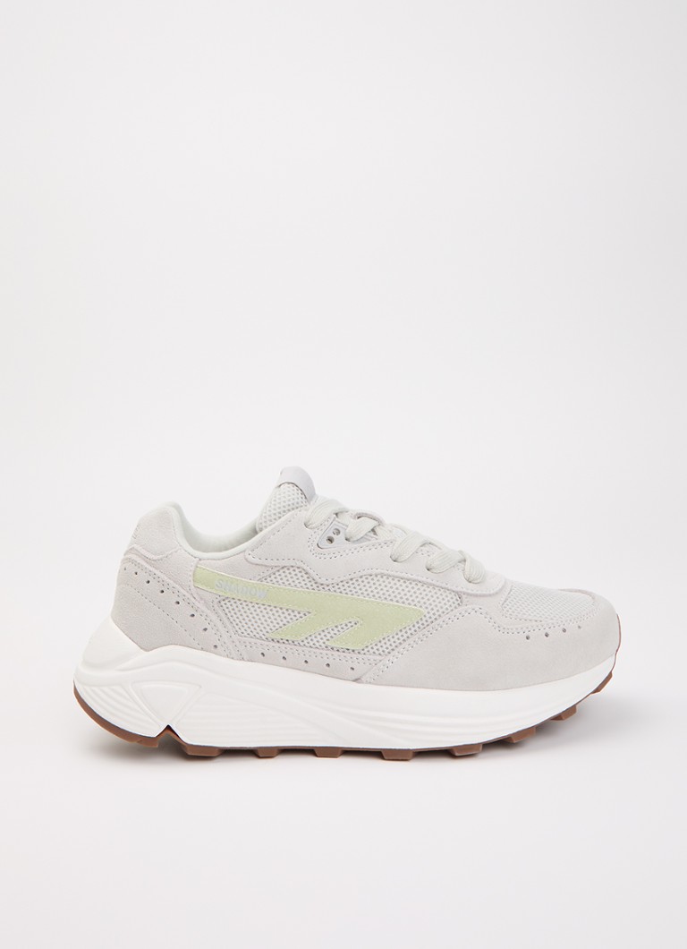 Hi-Tec Dames HTS Shadow RGS sneaker van suède met details van mesh in de kleur Lichtgrijs, maat: 39