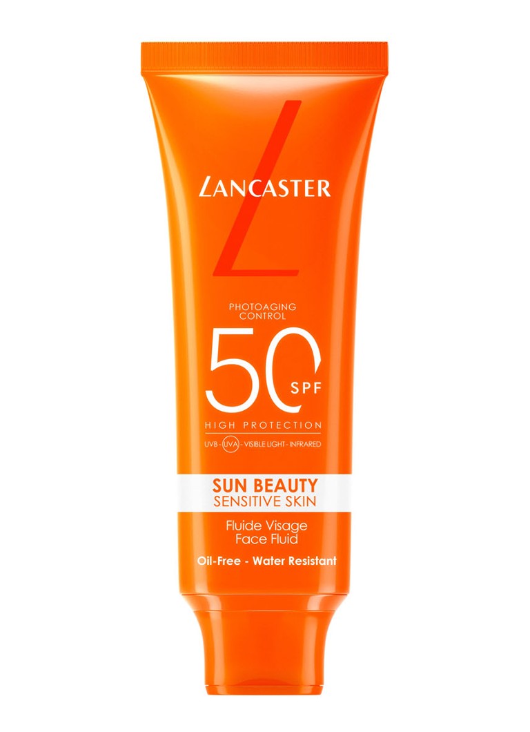 Lancaster Sun Beauty Sensitive Skin Face Fluid SPF 50 - zonnebrandlotion 50 ML Zonneproducten - Deal