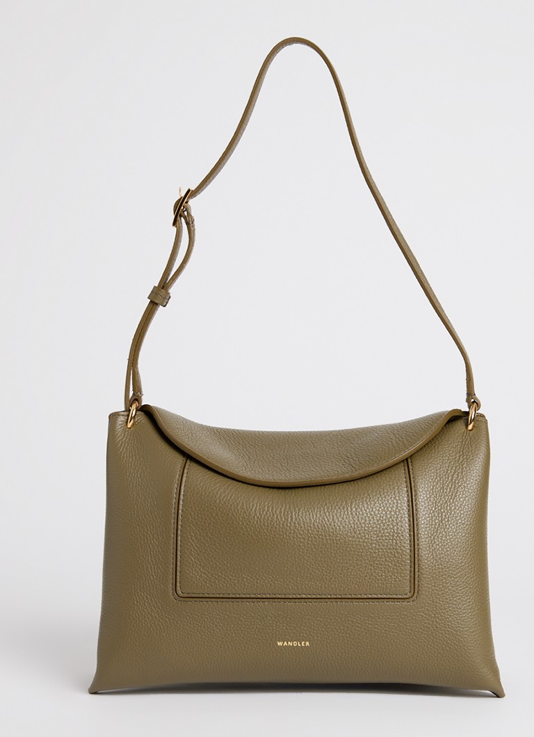 Wandler Dames Penelope Slouch schoudertas van kalfsleer
