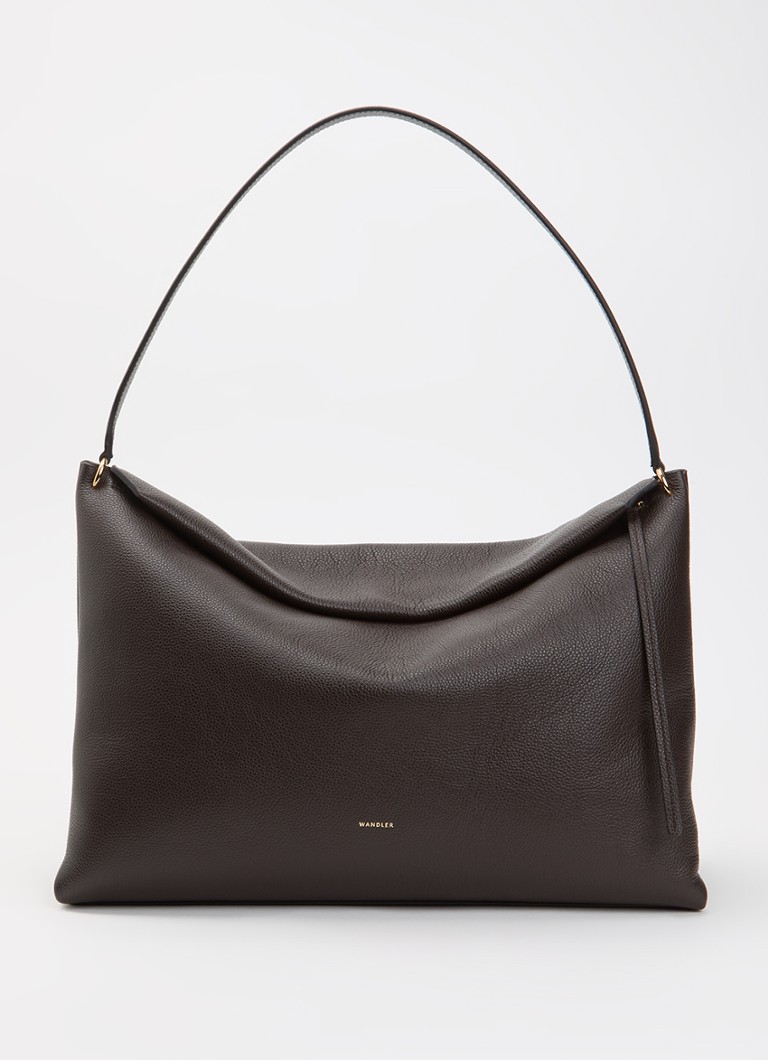 Wandler Dames Penelope Tote schoudertas van kalfsleer in de kleur Donkerbruin, maat: 1SZ