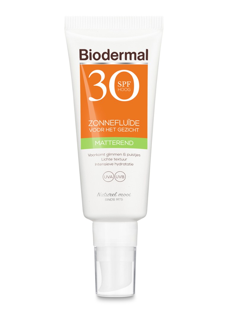 Biodermal Matterende Zonnefluïde gezicht SPF 30 - zonnebrand voor het gezicht 40 ML Verzorging - Deal
