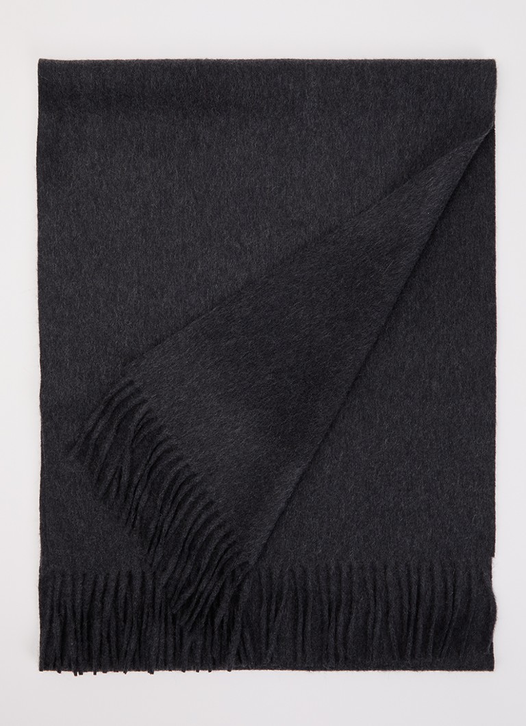 TOM FORD Heren Sjaal van kasjmier 35 x 196 cm in de kleur Antraciet, maat: OS