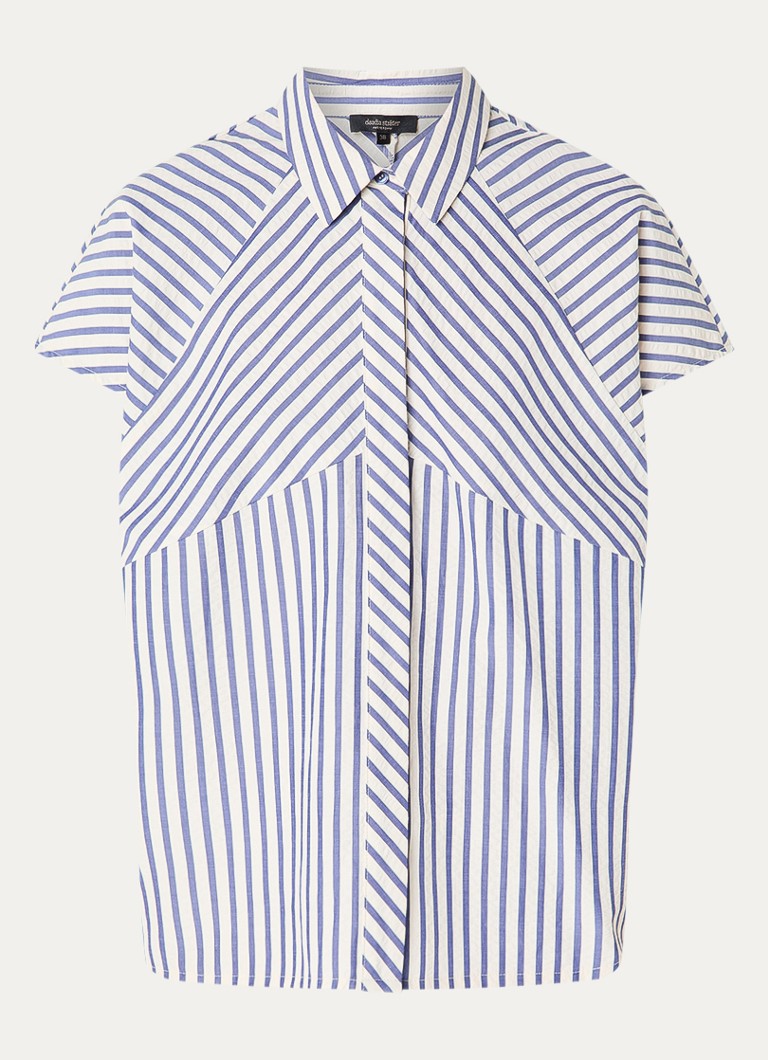 Claudia Sträter Dames Blouse met streepprint in de kleur Donkerblauw