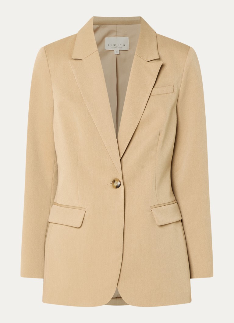 Claudia Sträter Dames Oversized blazer met klepzakken in de kleur Beige
