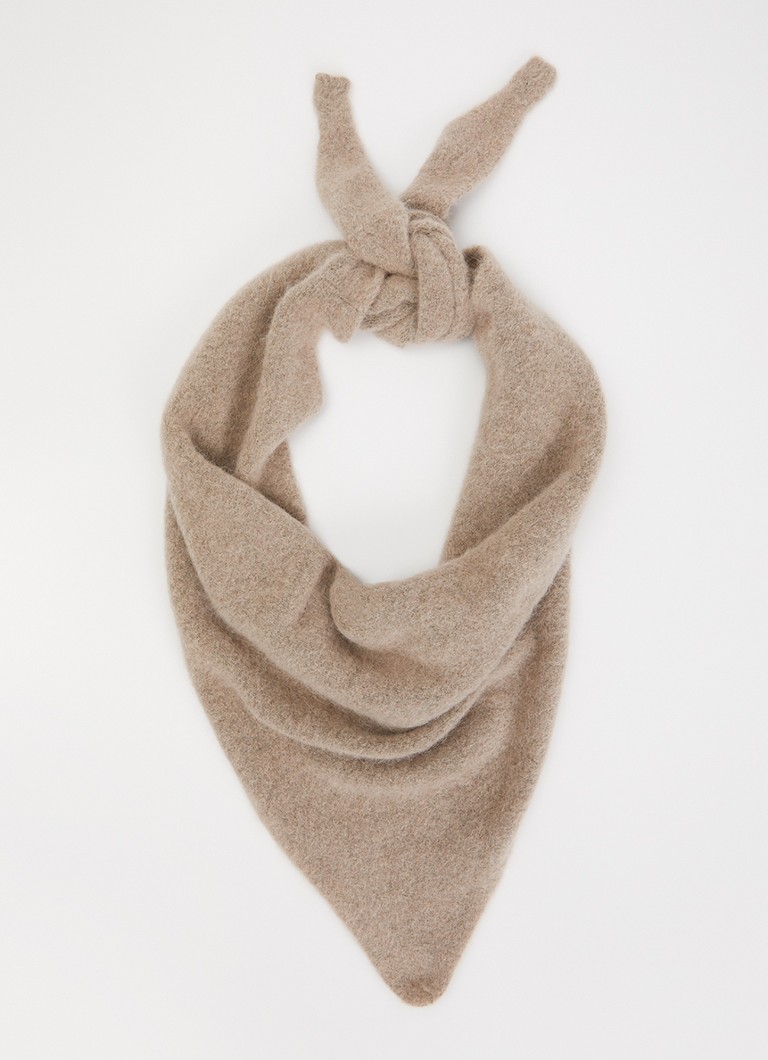 Claudia Sträter Dames Sjaal in alpaca wolblend 160 x 65 cm in de kleur Beige