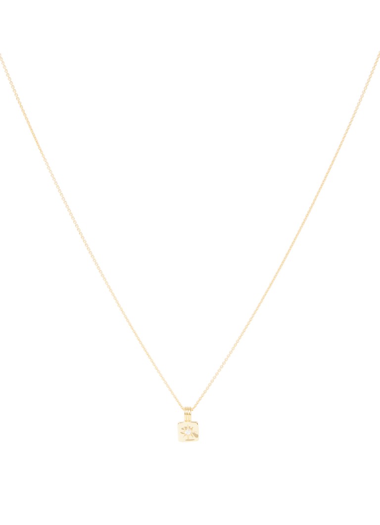 Missoma Dames Mini Star Ridge ketting verguld in de kleur Goud, maat: geen maat