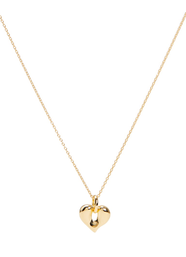 Missoma Dames Molten Heart ketting verguld in de kleur Goud, maat: NS