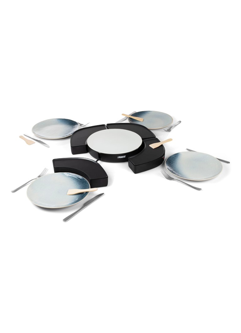 Princess Dinner4All Circle gourmetstel met vier individuele kookstations 103070 Zwart - Deal