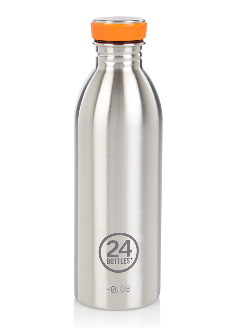 24Bottles Urban Bottle waterfles 50 cl Zilver - Deal