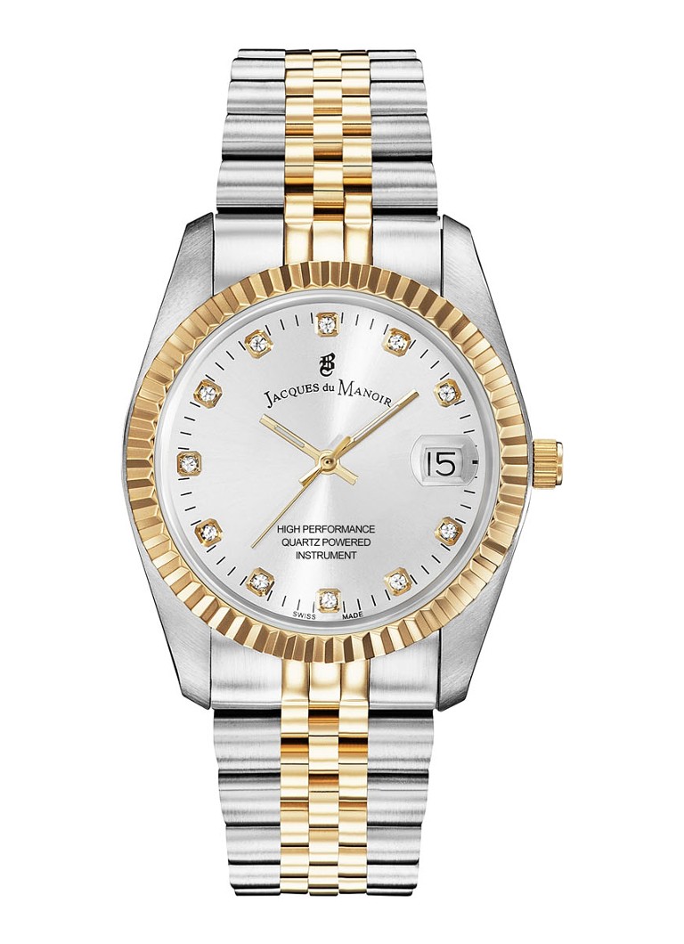 Jacques du Manoir Dames Inspiration horloge NRO.07 in de kleur Zilver, maat: 36 MM