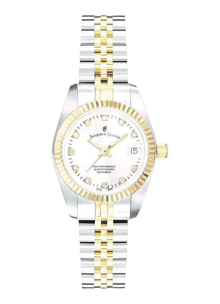 Jacques du Manoir Dames Inspiration horloge NRO.08 in de kleur Zilver, maat: 26 MM