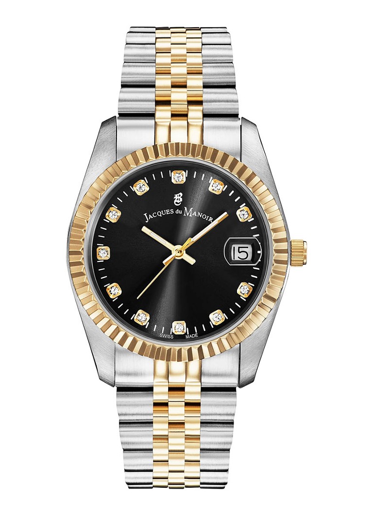 Jacques du Manoir Dames Inspiration horloge NRO.19 in de kleur Zilver, maat: 36 MM