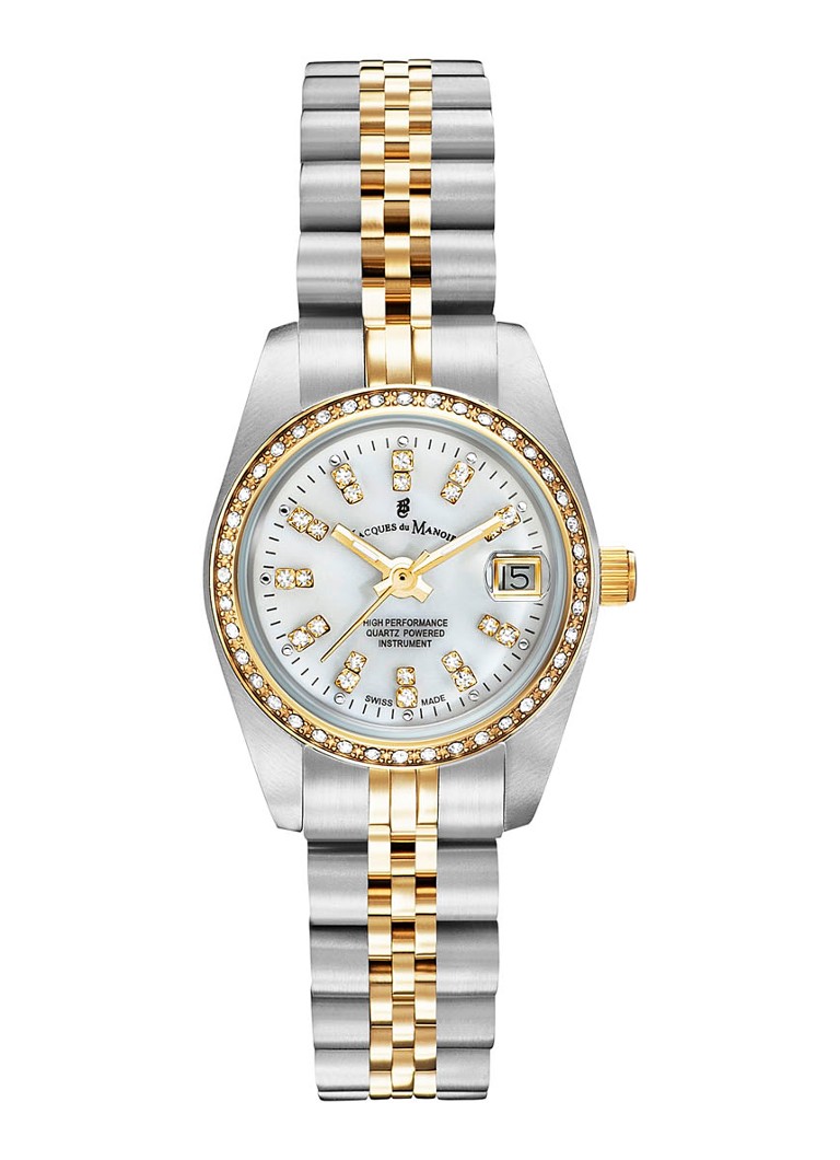 Jacques du Manoir Dames Inspiration horloge NROP.08 in de kleur Zilver, maat: 26 MM