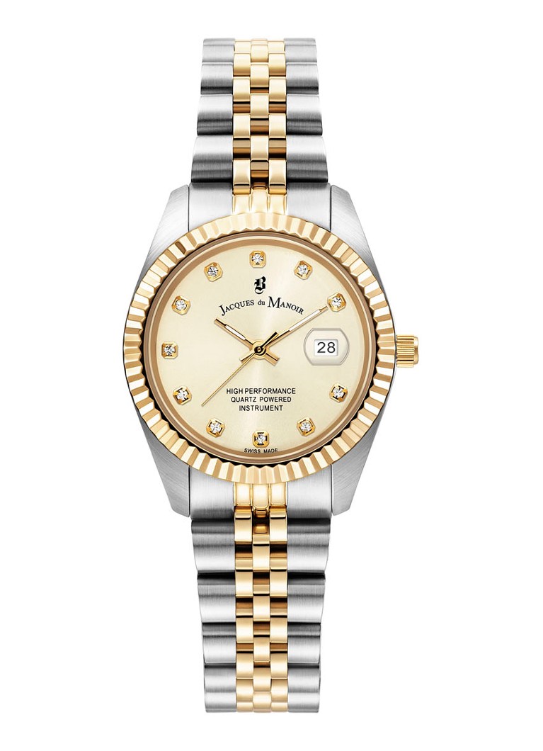 Jacques du Manoir Dames Inspiration horloge JWL01201 in de kleur Zilver, maat: 31 MM