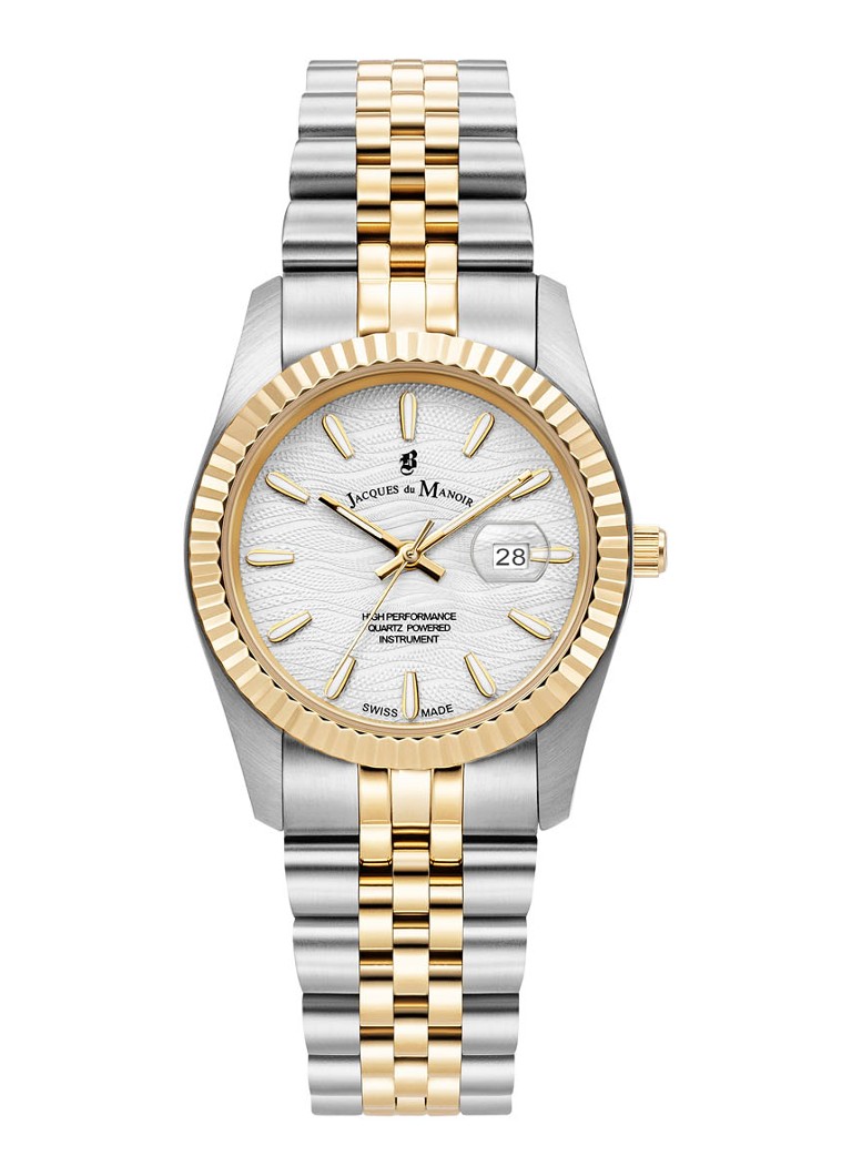 Jacques du Manoir Dames Inspiration horloge JWL01801 in de kleur Zilver, maat: 34 MM