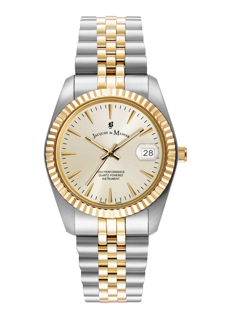 Jacques du Manoir Dames Inspiration classic horloge JWG02202 in de kleur Zilver, maat: ns