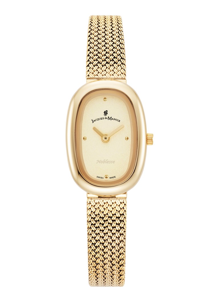 Jacques du Manoir Dames Noblesse horloge JWL05202 in de kleur Goud, maat: 20x28.5mm