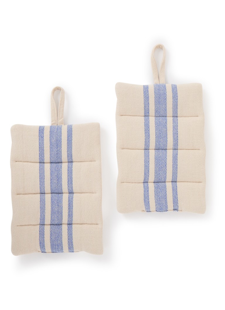 OYOY Living Design Linu pannenlap van katoen set van 2 Beige - Deal