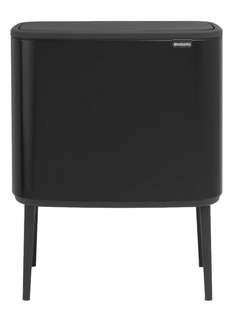 Brabantia Bo Touch Bin recyling duo prullenbak met deksel op pootjes 11 + 23 liter Zwart - Deal