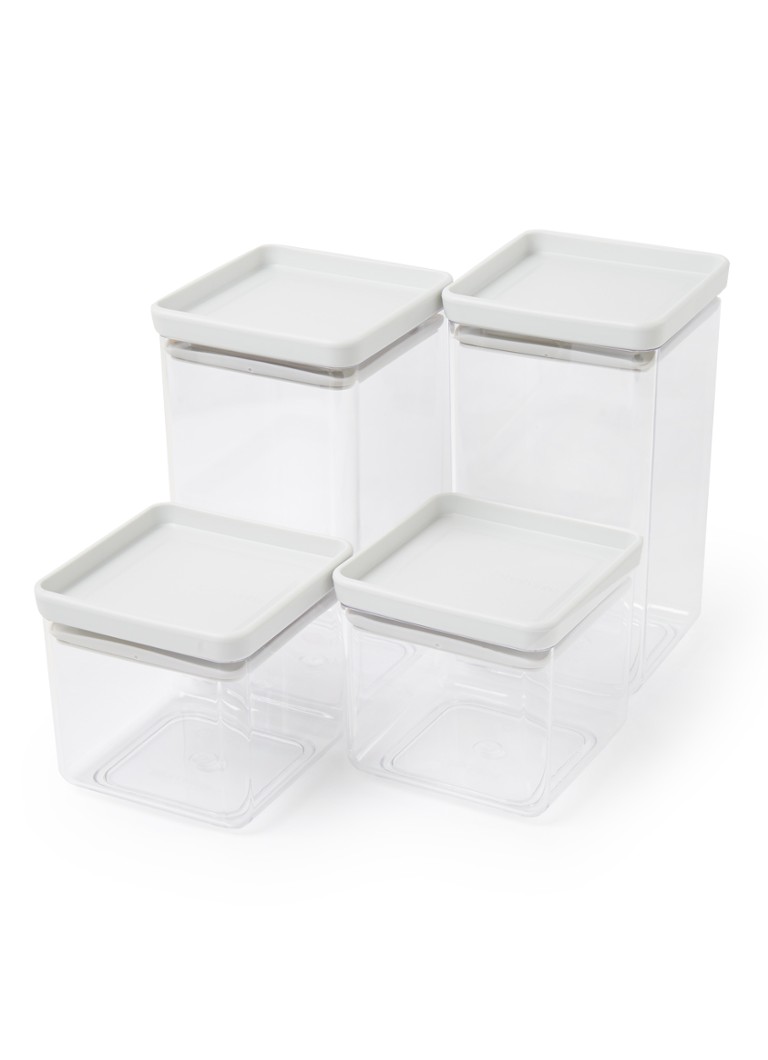 Brabantia Tasty voorraaddoos set van 4 Lichtgrijs - Deal