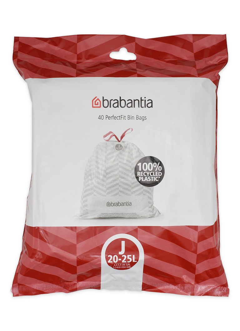Brabantia PerfectFit Extra Strong J 20-25L vuilniszakken 40 stuks Wit - Deal