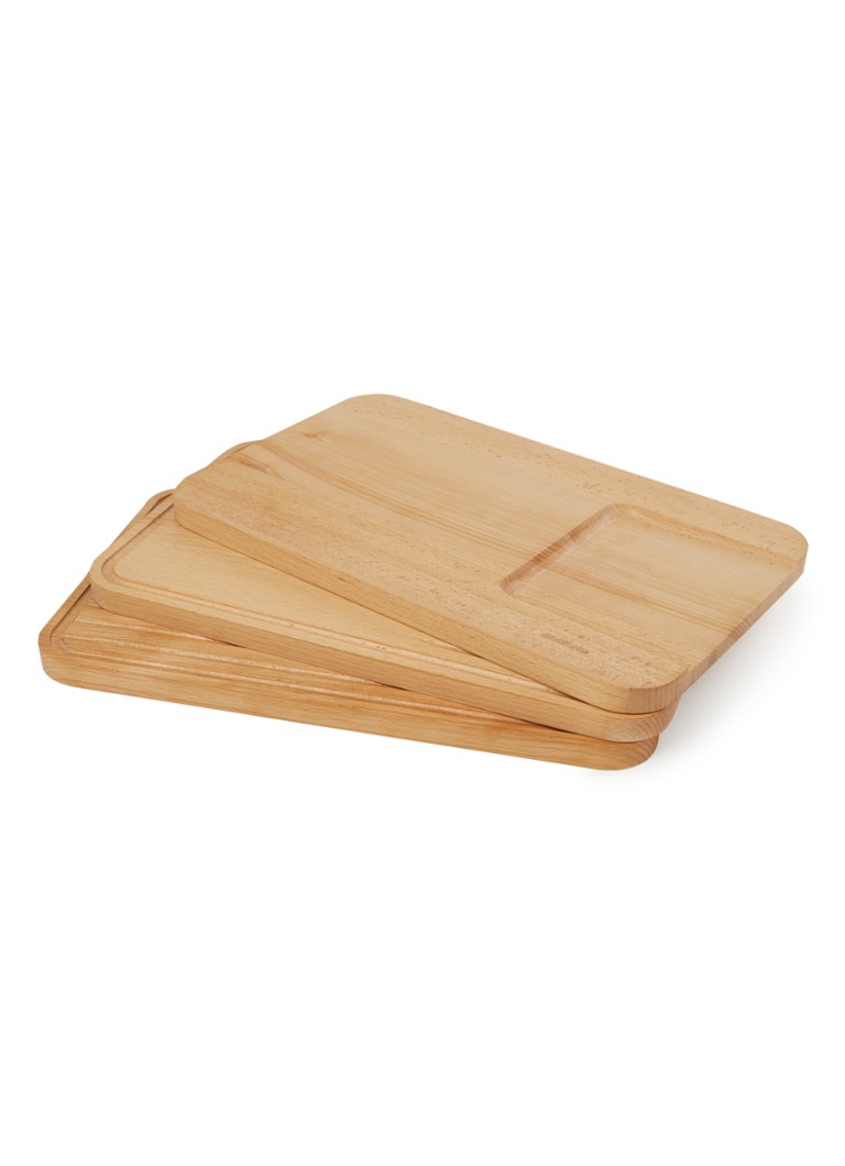 Brabantia Profile snijplank van hout set van 3 Lichtbruin - Deal