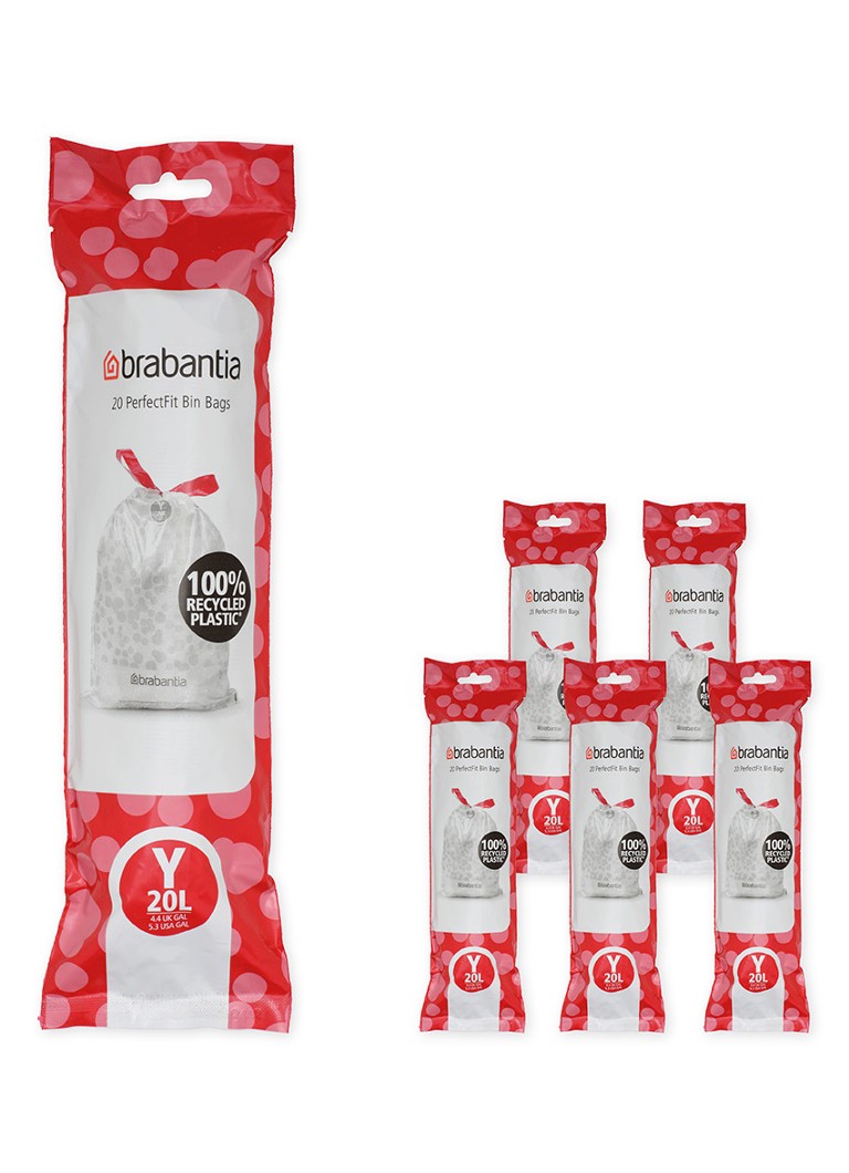 Brabantia Perfect Fit Y 20L vuilniszakken 120 stuks Wit - Deal