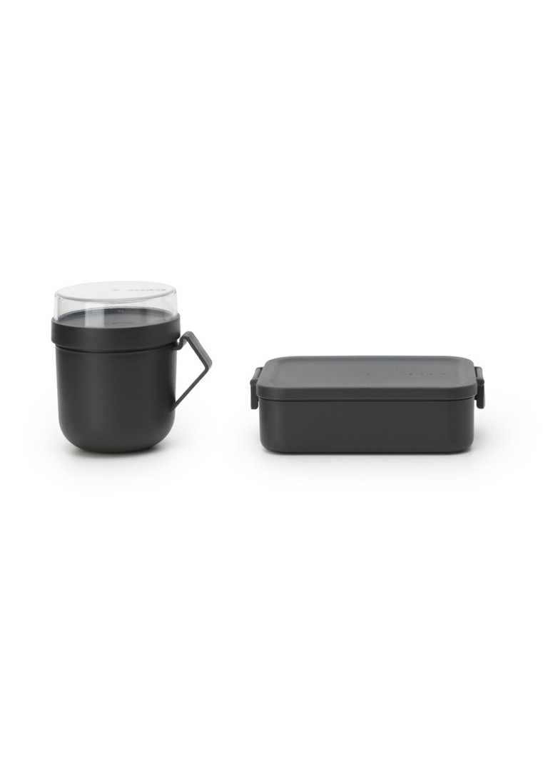 Brabantia Make & Take lunchset 2-delig Donkergrijs - Deal